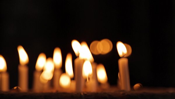 Church prayer candles.mp4